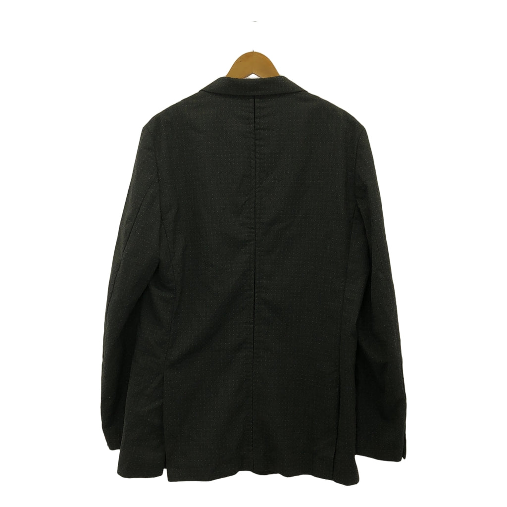 COMME des GARCONS HOMME DEUX / コムデギャルソンオムドゥ | 2018SS | ダイヤ柄 ポリウール 2B テーラードジャケット | XL | チャコールグレー | メンズ
