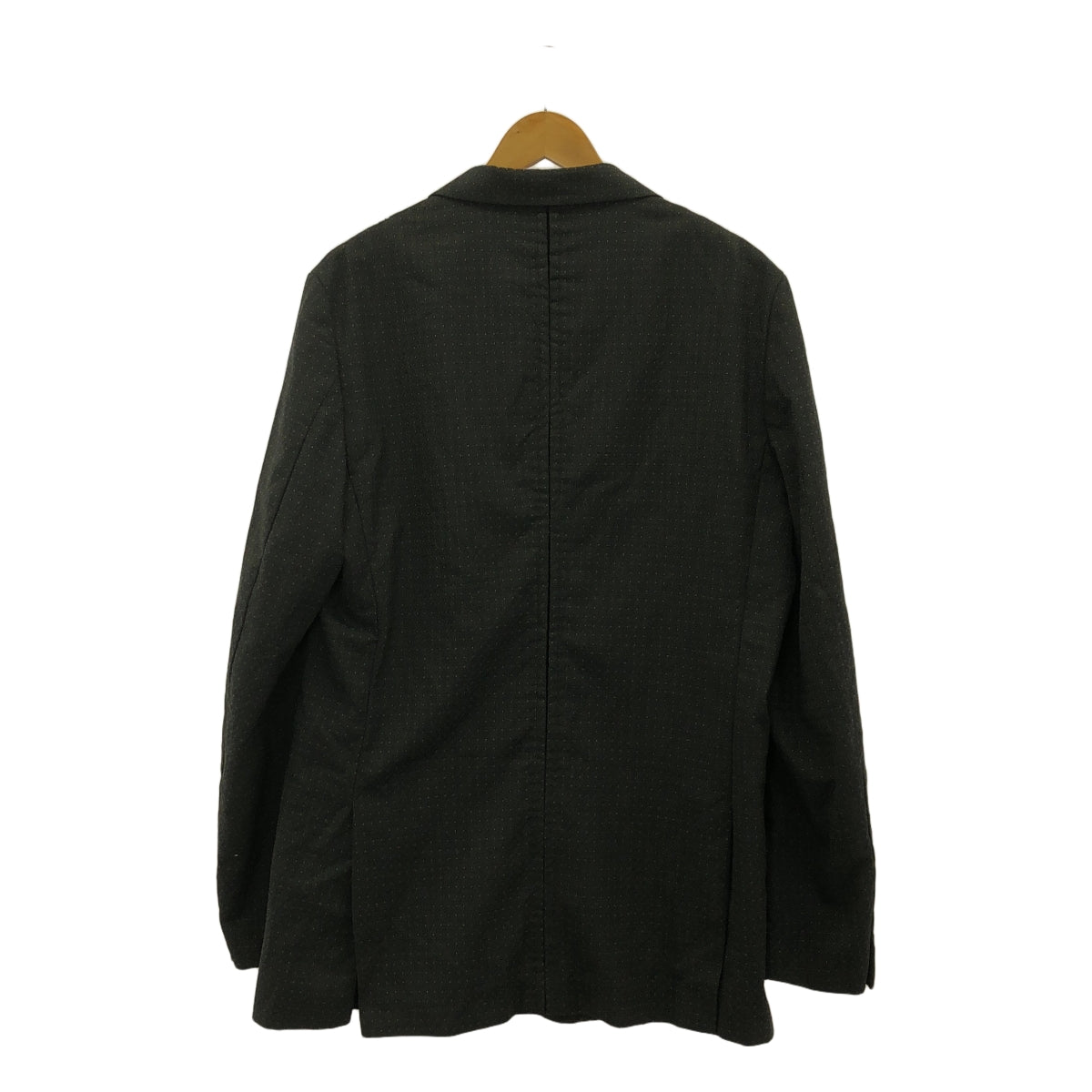 COMME des GARCONS 男士雙色 | 2018春夏 |鑽石圖案聚酯纖維 2B 訂製外套 | XL |炭灰色|男士