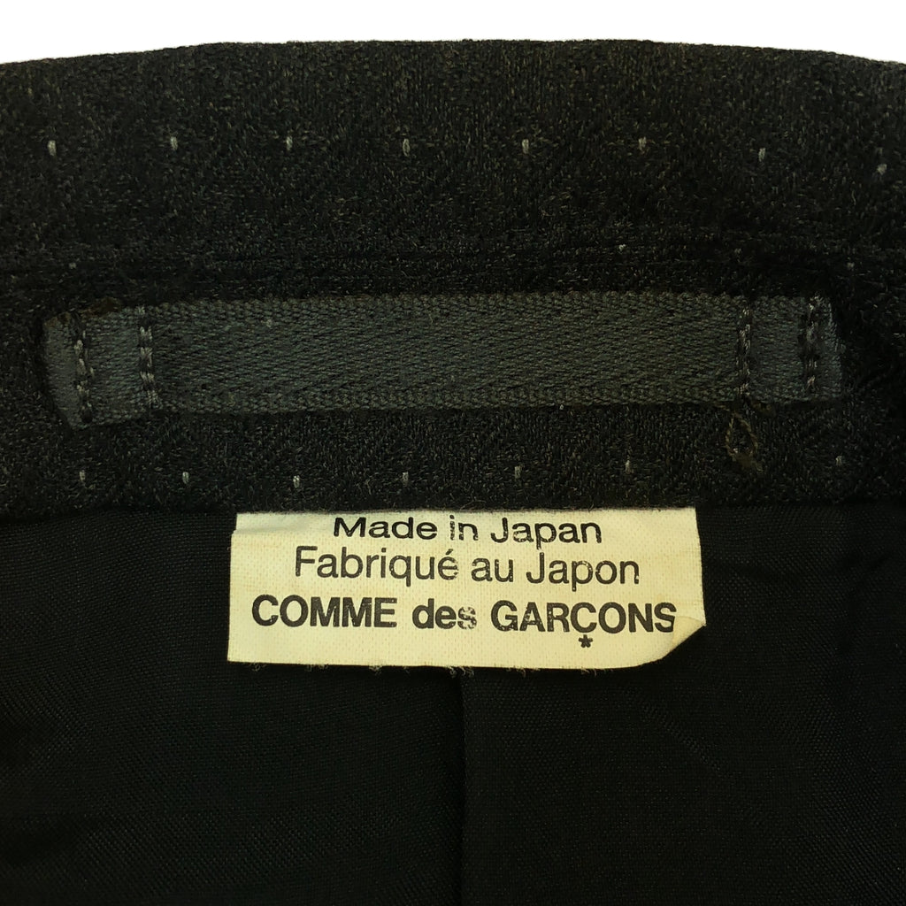 COMME des GARCONS HOMME DEUX / コムデギャルソンオムドゥ | 2018SS | ダイヤ柄 ポリウール 2B テーラードジャケット | XL | チャコールグレー | メンズ