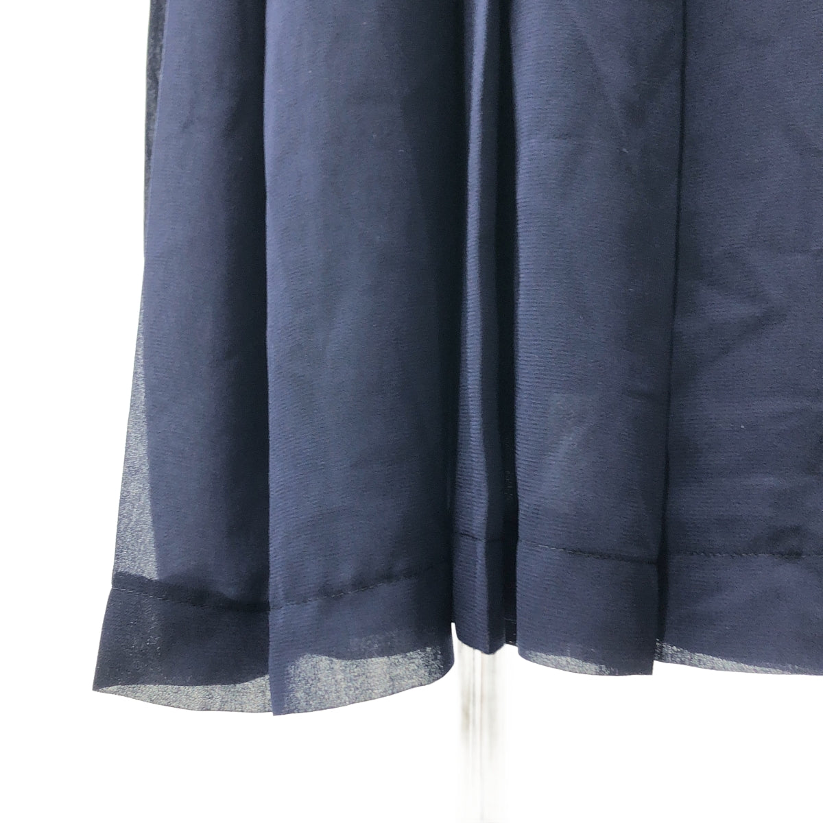 COMME des GARCONS COMME des GARCONS / 콤콤 | 2019SS | 주름 쉬폰 매달려 롱 스커트 | S | 네이비 |