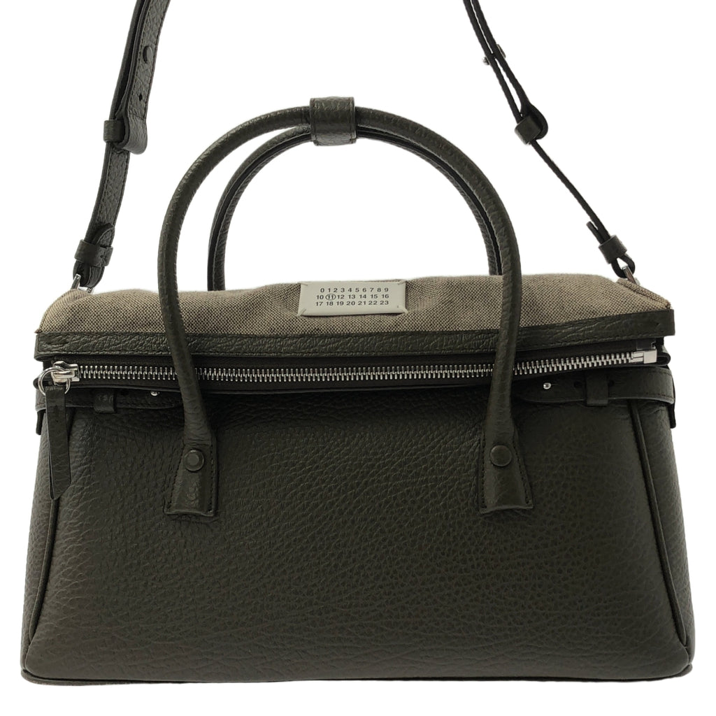 Maison Margiela / 메종 마르젤라 | 2024AW | 5AC HANDBAG EAST WEST MEDIUM 2WAY 가죽 핸드백 | 브라운 | 여성