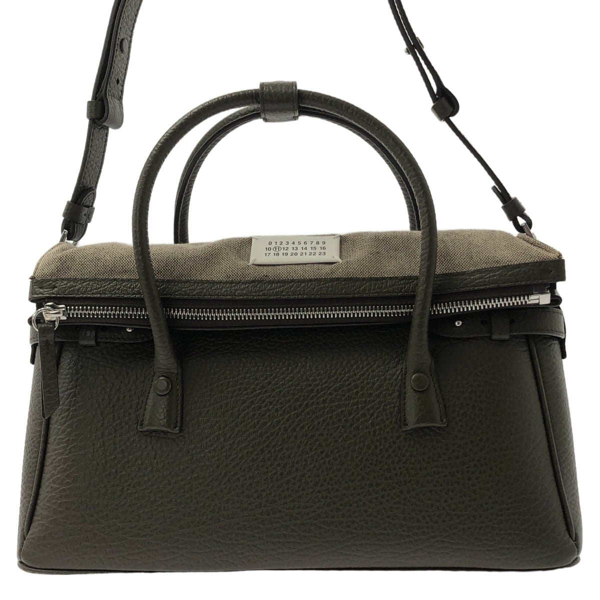 Maison Margiela / 메종 마르젤라 | 2024AW | 5AC HANDBAG EAST WEST MEDIUM 2WAY 가죽 핸드백 | 브라운 | 여성