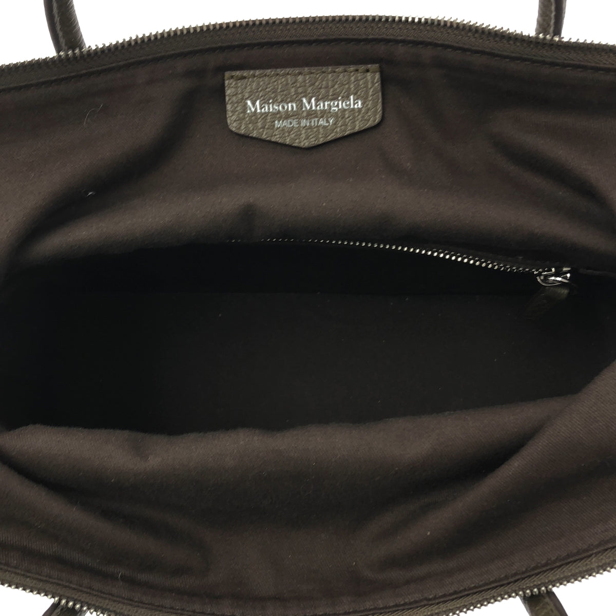 Maison Margiela / 메종 마르젤라 | 2024AW | 5AC HANDBAG EAST WEST MEDIUM 2WAY 가죽 핸드백 | 브라운 | 여성