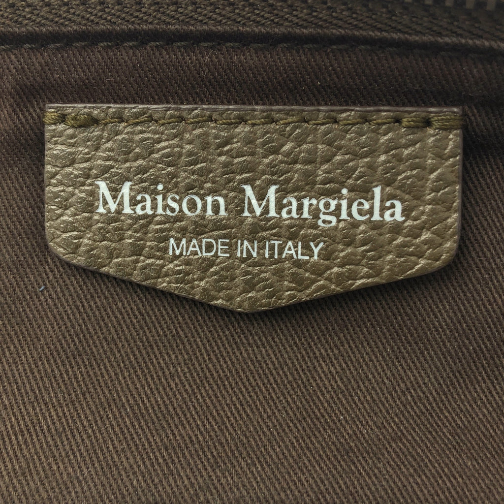 Maison Margiela / 메종 마르젤라 | 2024AW | 5AC HANDBAG EAST WEST MEDIUM 2WAY 가죽 핸드백 | 브라운 | 여성