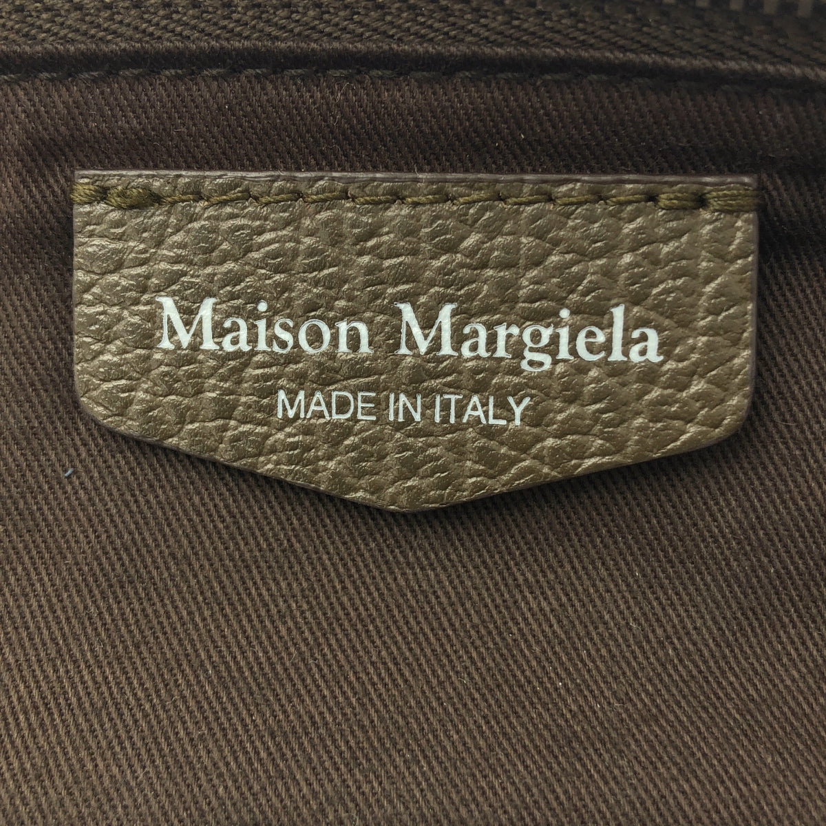 Maison Margiela / 메종 마르젤라 | 2024AW | 5AC HANDBAG EAST WEST MEDIUM 2WAY 가죽 핸드백 | 브라운 | 여성