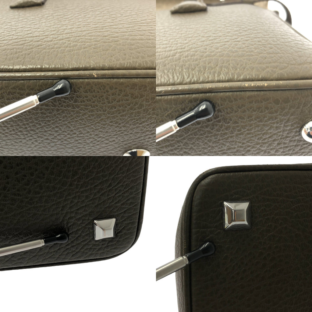 Maison Margiela / 메종 마르젤라 | 2024AW | 5AC HANDBAG EAST WEST MEDIUM 2WAY 가죽 핸드백 | 브라운 | 여성