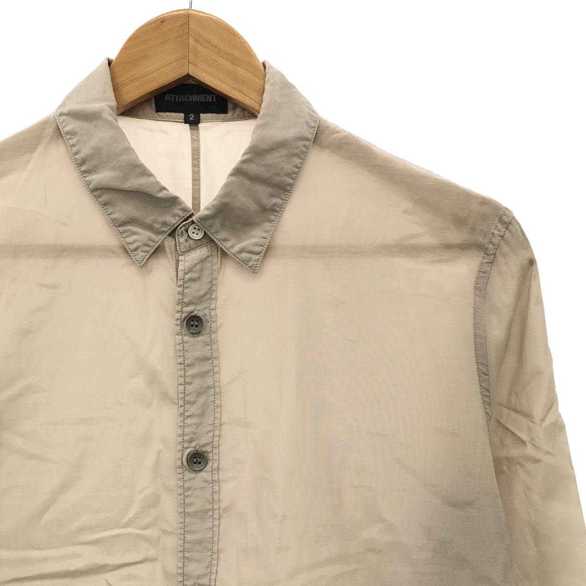 ATTACHMENT | Cotton Cupra Metal Button Shirt | 2 | Men's