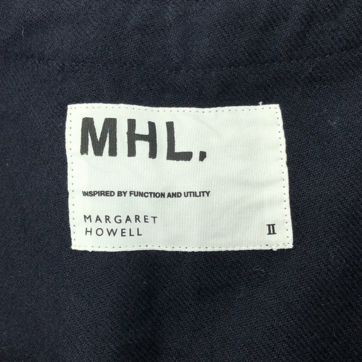 MHL. / エムエイチエルマーガレットハウエル | ウール ノースリーブワンピース | 2 | ネイビー | レディース