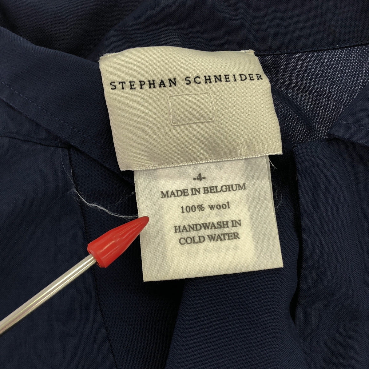 STEPHAN SCHNEIDER / Stephan Schneider | Wool fly front regular collar shirt | 4 | Men's