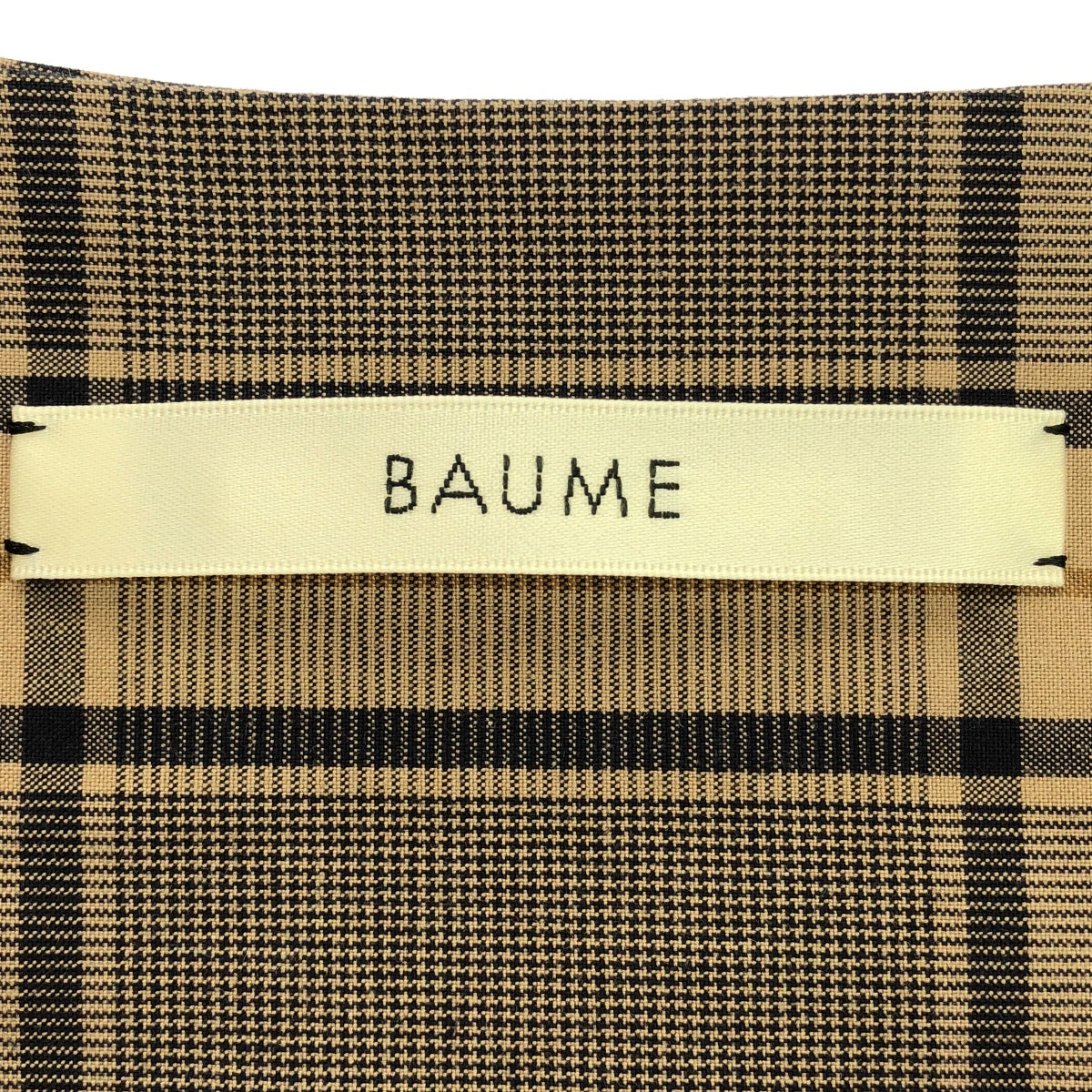 BAUME | Wide sleeve no-collar overshirt blouse | 36 | Brown | Women's