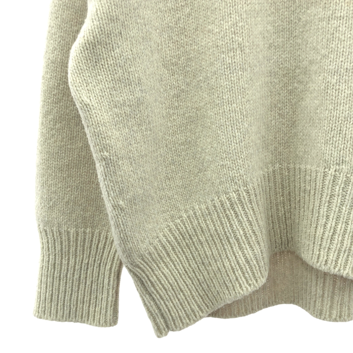 GALERIE VIE | 2022AW | 細毛圓領套頭衫 | S | 淺灰 | 女款