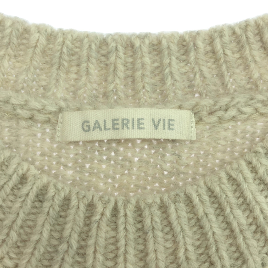 GALERIE VIE / 갤리비 | 2022AW | 파인 울 크루넥 풀오버 | S | 라이트 그레이 | 여성