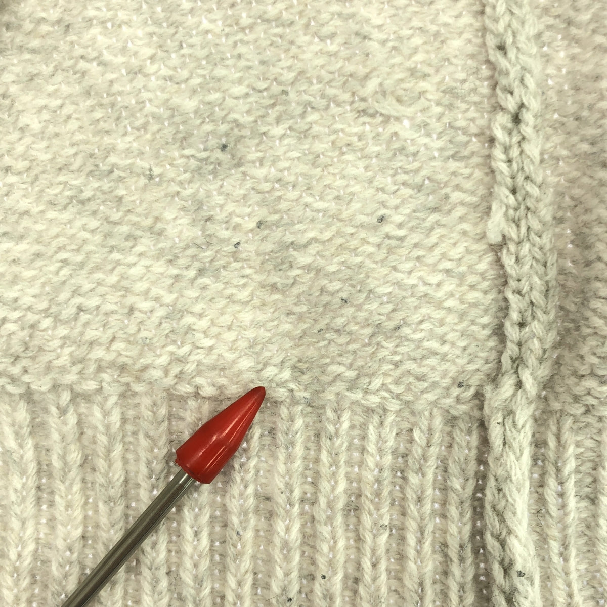 GALERIE VIE | 2022AW | 細毛圓領套頭衫 | S | 淺灰 | 女款