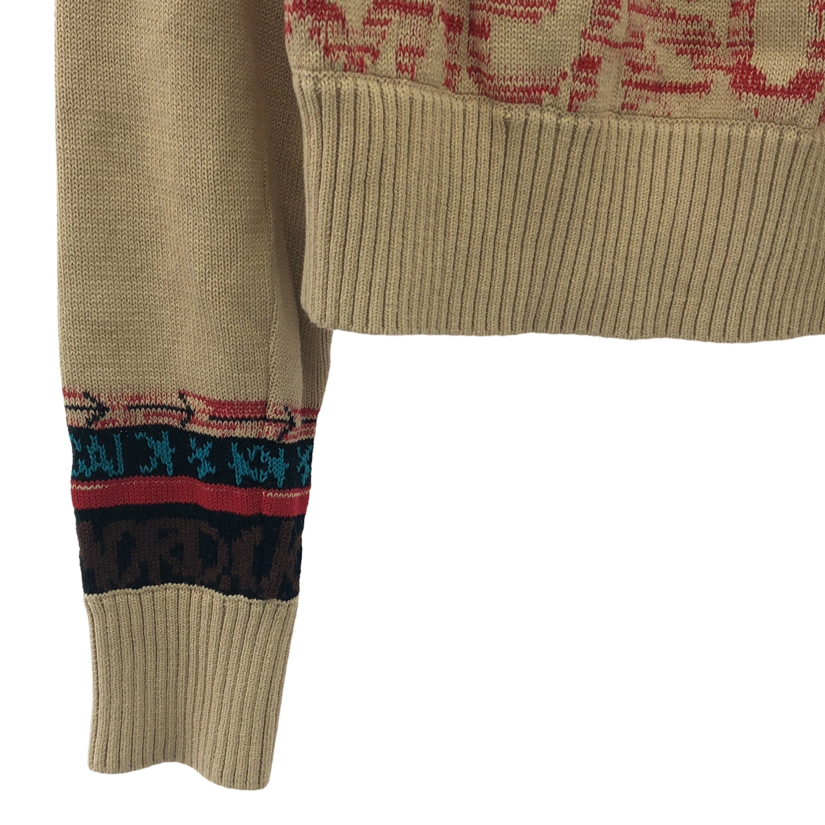 【미품】 sacai / 사카이 | 2023SS | ×Eric Haze Jacquard Knit 자가드 풀오버 니트 | 2 | 멀티 컬러 | 여성