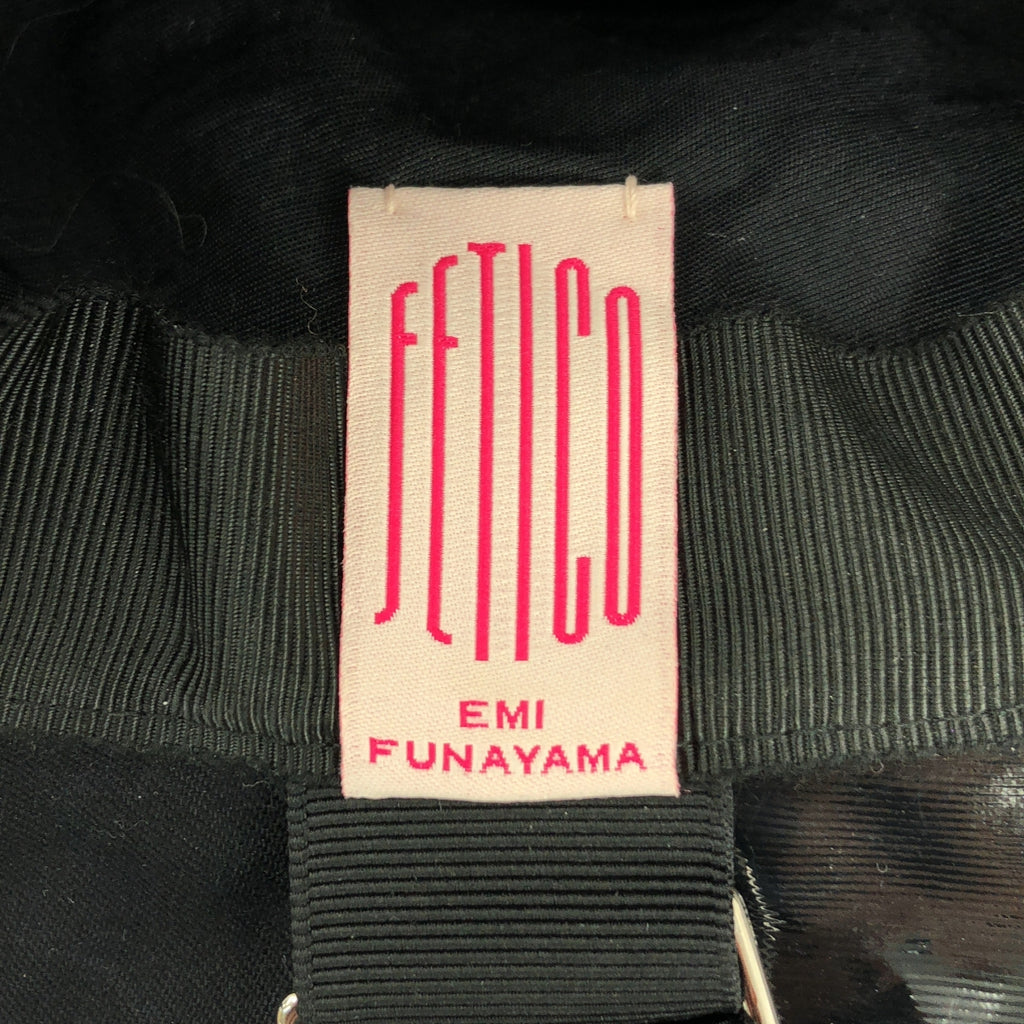 FETICO / フェティコ | FLARED FAUX-LEATHER HAT ハット |