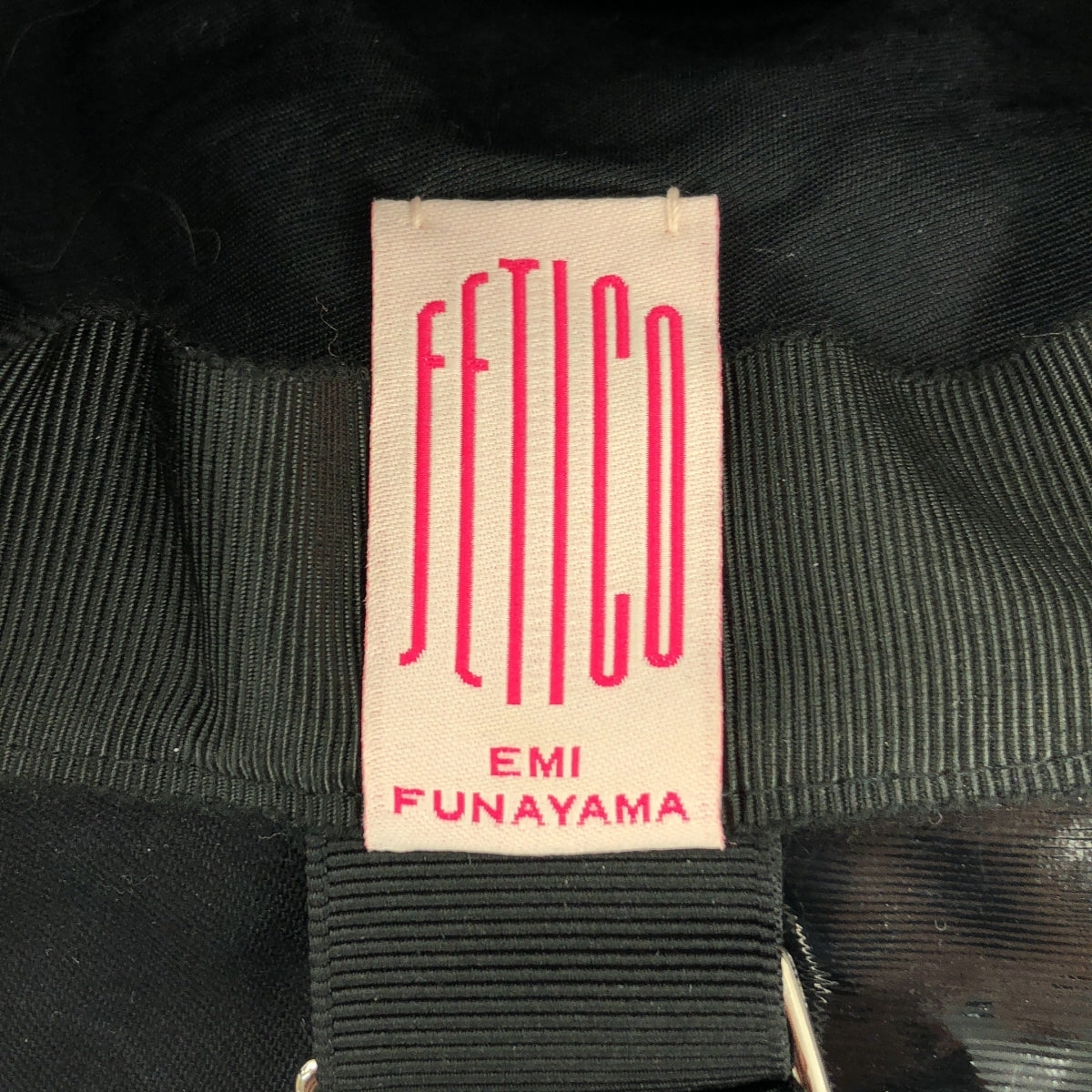 FETICO / フェティコ | FLARED FAUX-LEATHER HAT ハット | ブラック | レディース