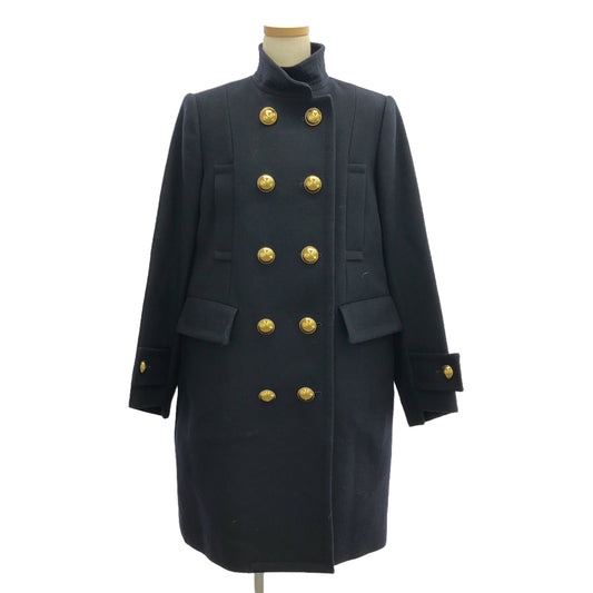 sacai | Wool double button coat with liner vest | 1 | Navy | Women's