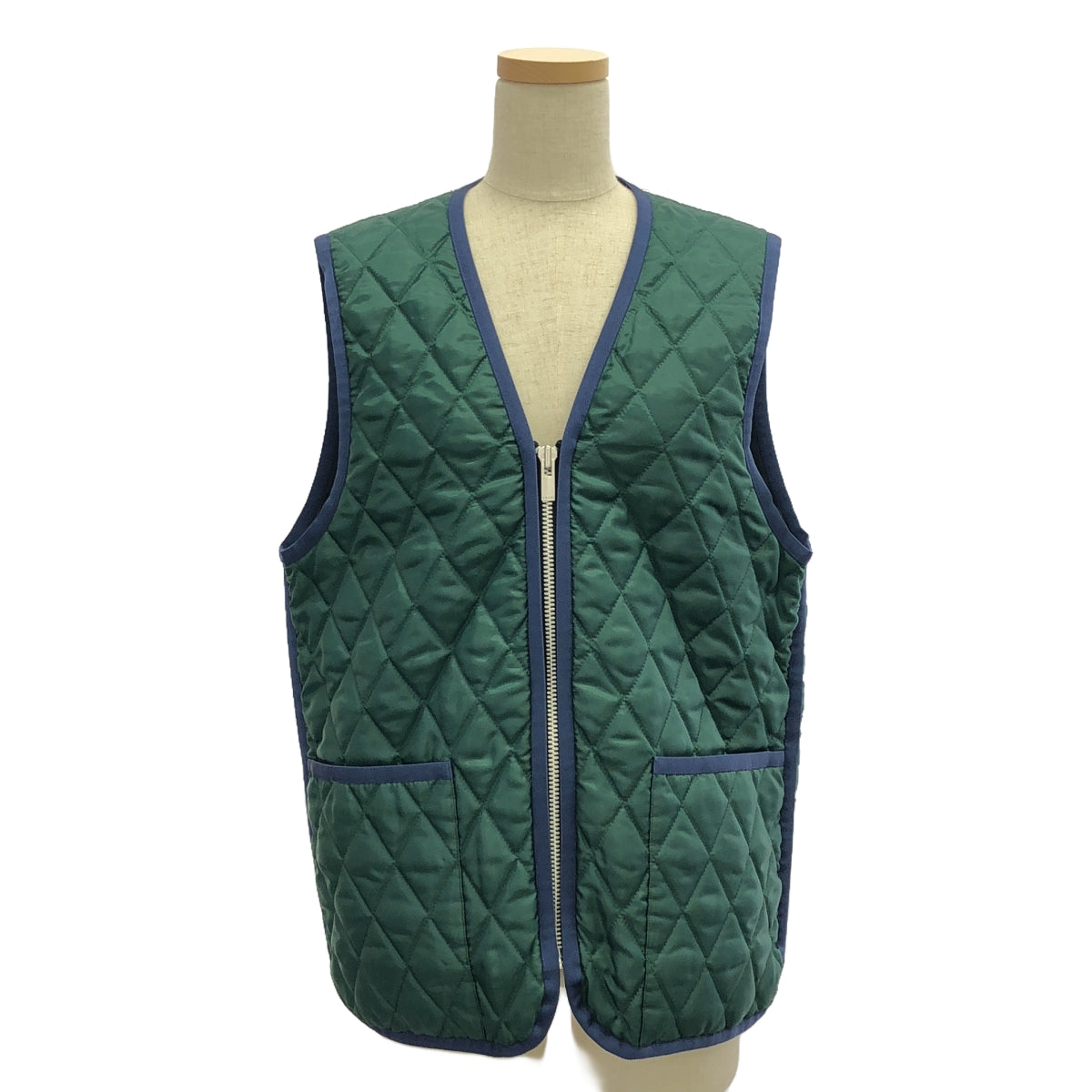 sacai / サカイ | ライナーベスト付 ウール ダブルボタン コート | 1 | ネイビー | レディース