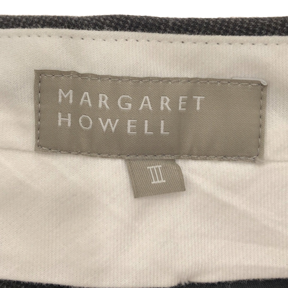 MARGARET HOWELL / 마가렛 하웰 | 더블 어저스터 슬랙스 팬츠 | 2 | 회색 | 여성