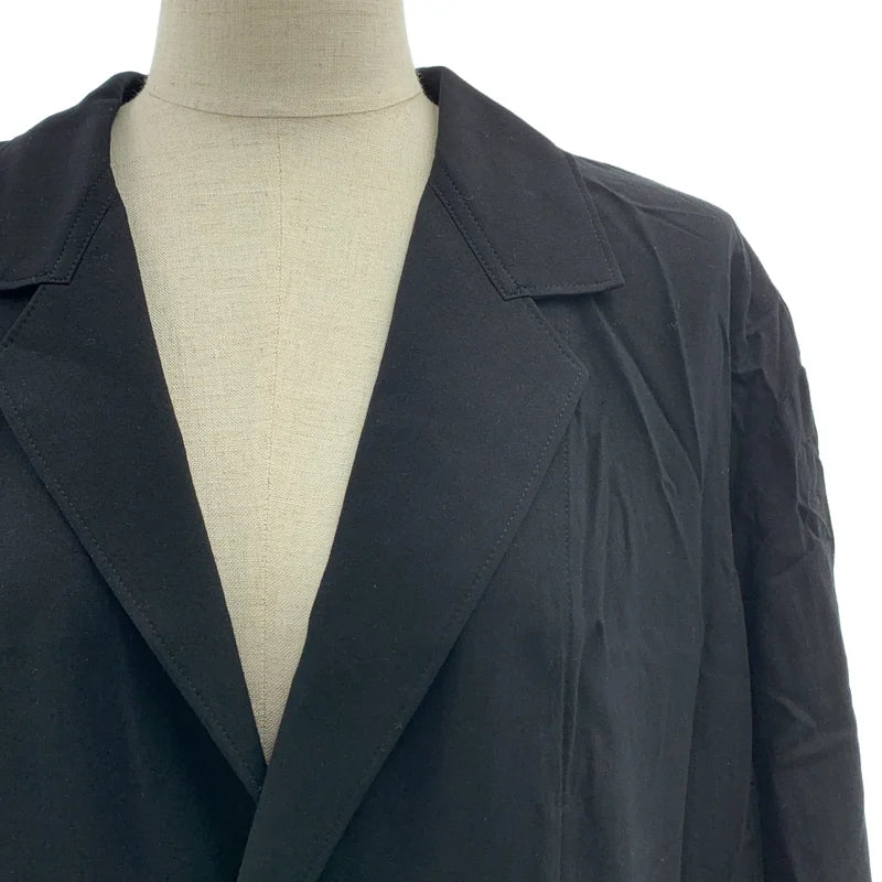 【美品】  Y's / ワイズヨウジヤマモト | 2005SS | レーヨン ロング ジャケット コート | 2 | ブラック | レディース