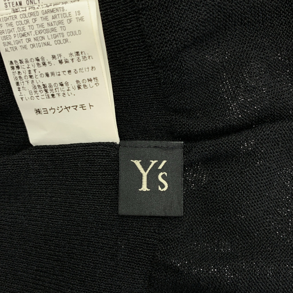 Y's / Y's Yohji Yamamoto | 2024 春夏系列 | 亞麻混紡高領針織開襟衫 | 2 碼 | 女款