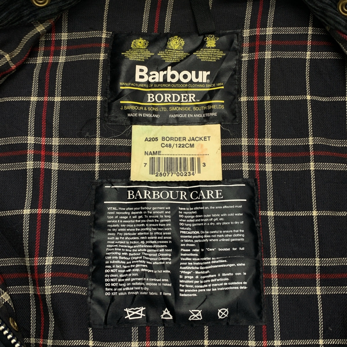 Barbour / 바부아 | 3 워런트 BORDER JACKET 테두리 오일 재킷 | C48 | 남성