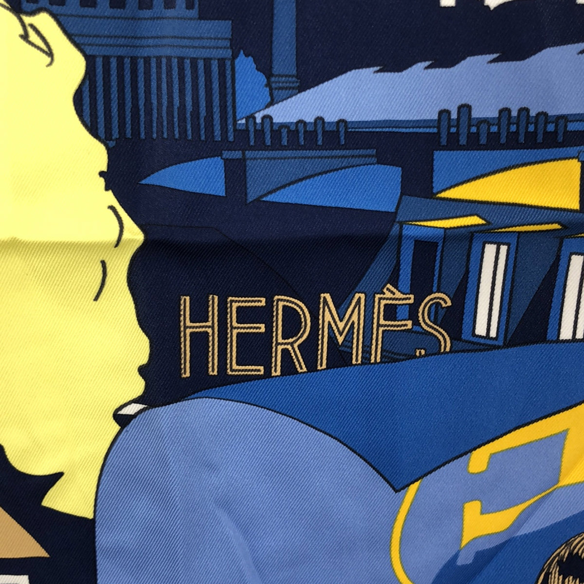 HERMES / エルメス | ミッドナイトフォーブル シルクスカーフ　カレ65 |