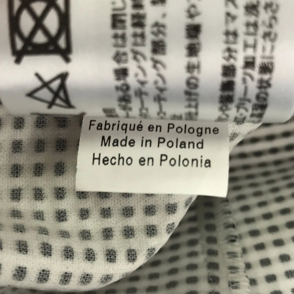 PAULE KA / 폴카 | 총 무늬 자수 바이 컬러 민소매 원피스 | 38 | 화이트 / 블랙 | 여성