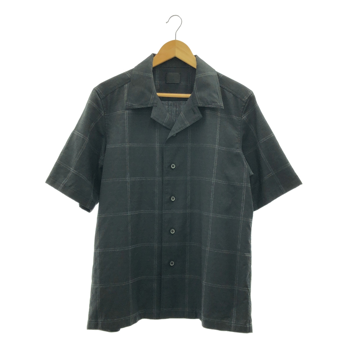 山內 | 無割皮防蠅羊毛大格紋短袖襯衫 | 3 |