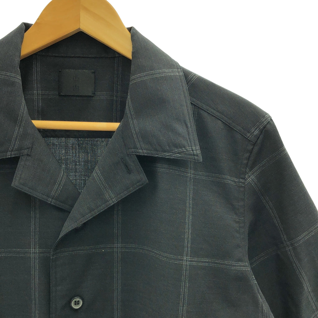 山內 | 無割皮防蠅羊毛大格紋短袖襯衫 | 3 |