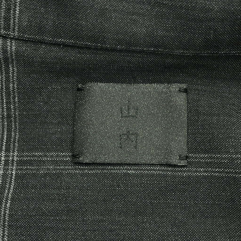 山內 | 無割皮防蠅羊毛大格紋短袖襯衫 | 3 |