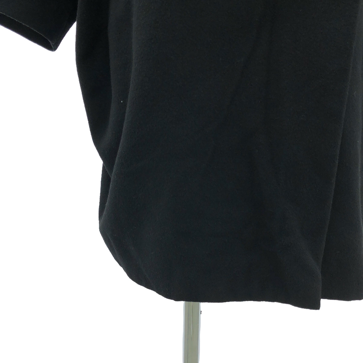 ISSEY MIYAKE / イッセイミヤケ | 90s ヴィンテージ ウール ビッグボタン ドレープネック コート | M | ブラック | レディース