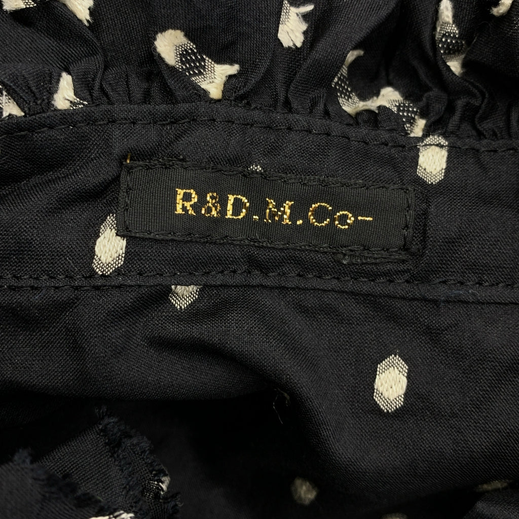 R&D.M.Co / オールドマンズテーラー | J.P.D FRILL COLLAR LONG SHIRT ジャガードポルカ ドット フリルカラーロングシャツ |