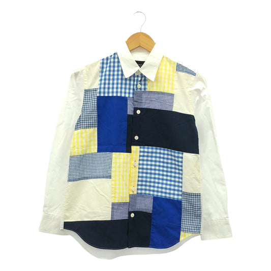 tricot COMME des GARCONS / Tricom De Galson | 2013SS | crazy pattern shirts 패치 워크 셔츠 | M | 여성