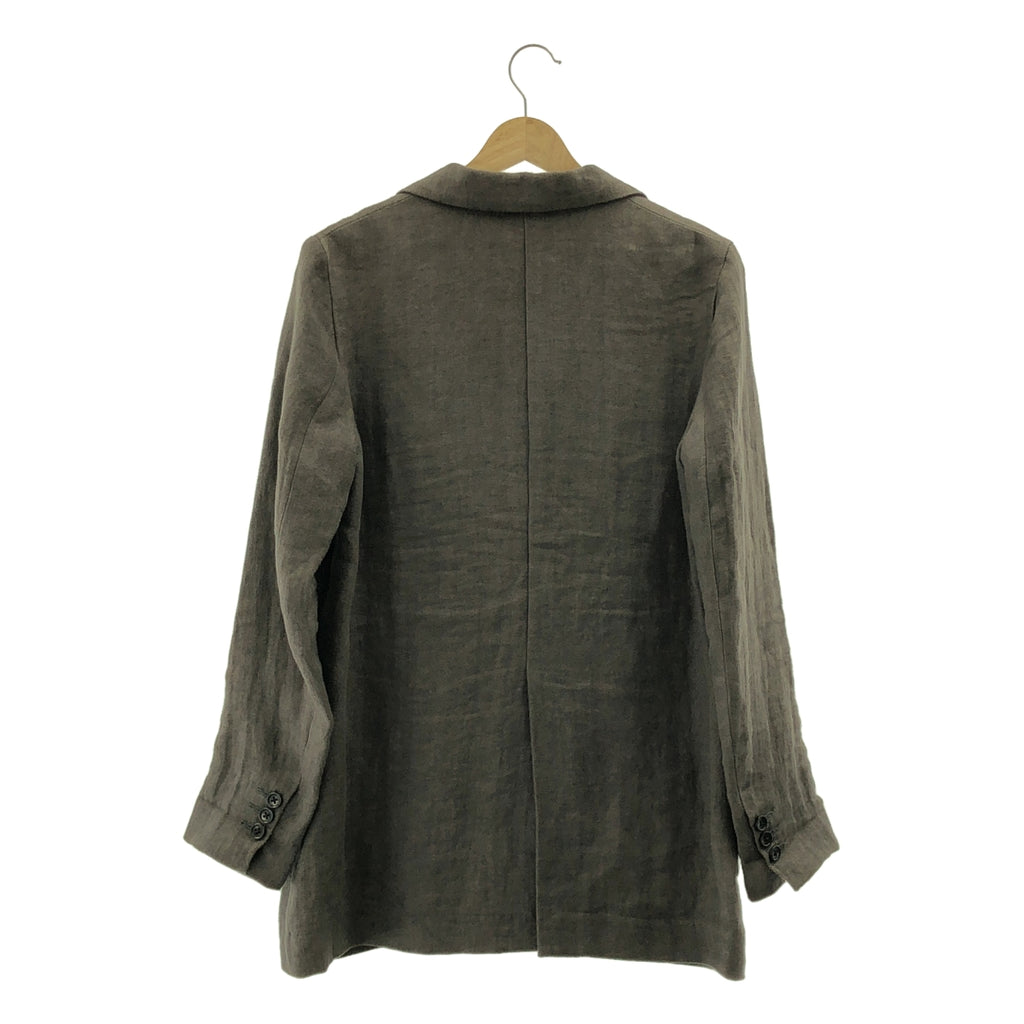 Curensology | 亞麻雙排扣修身西裝外套 | F碼 | 女款