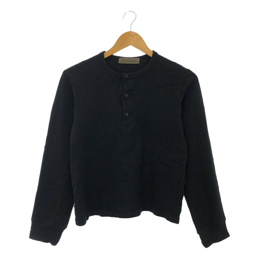 Y's for men / Y's for men Yohji Yamamoto | Wool Henley neck knit long sleeve cut and sew | 3 | Men's