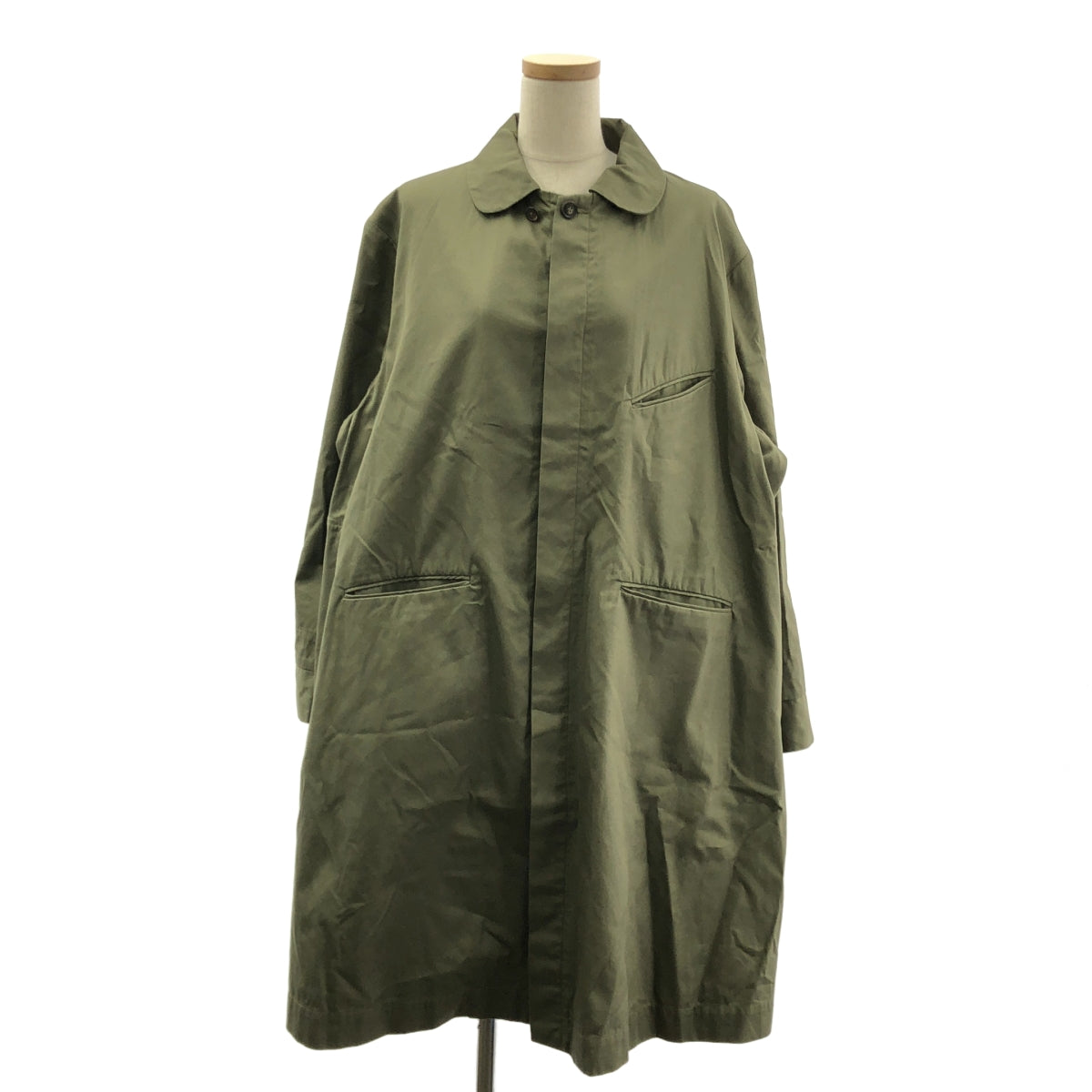 45r / 포티파이브아르 | 밀리터리 오버 모즈 스텐 컬러 코트 | 3 | 여성