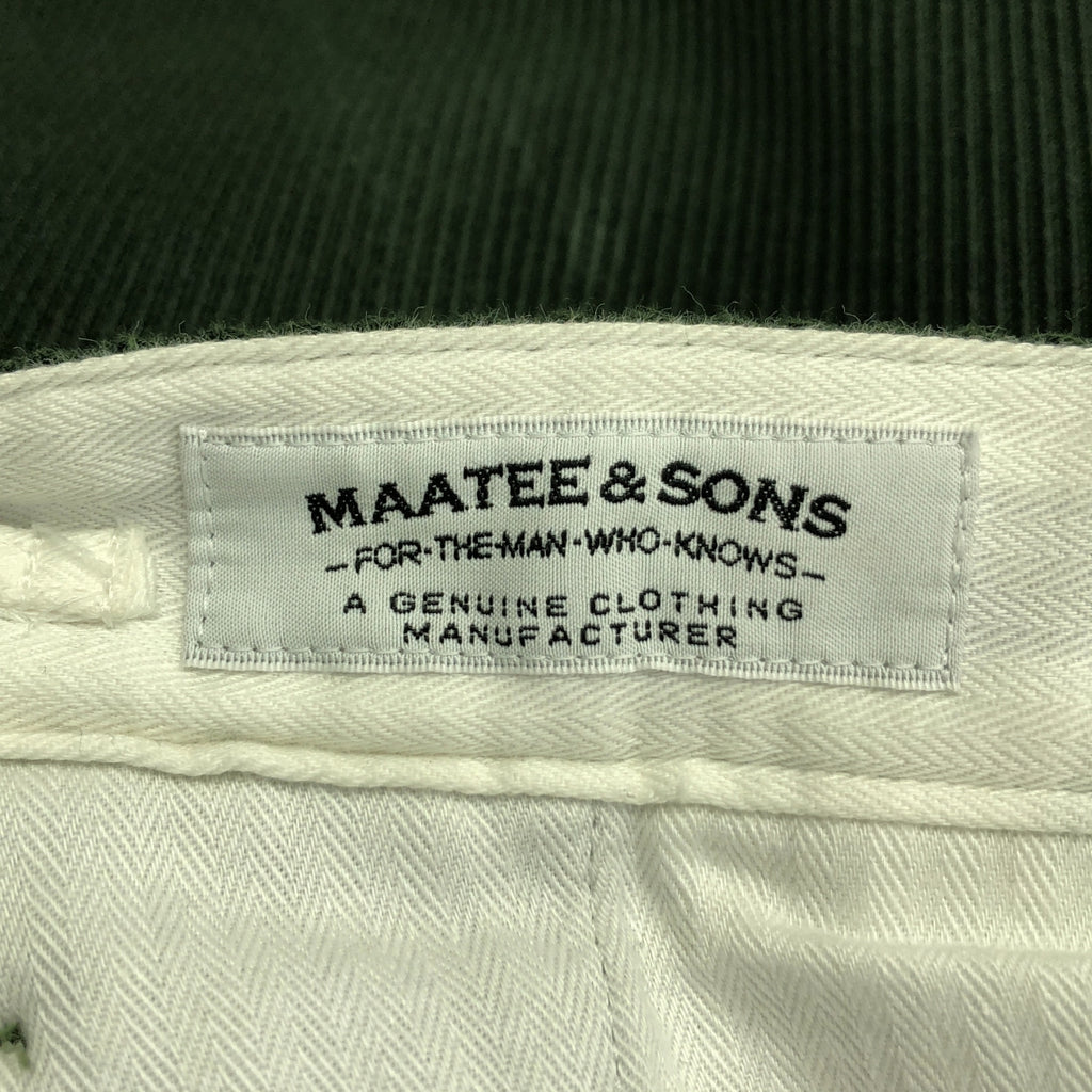 MAATEE &amp; SONS / 마티 &amp; 샌즈 | Baker Pants 코듀로이 베이커 팬츠 | 3 | 남성