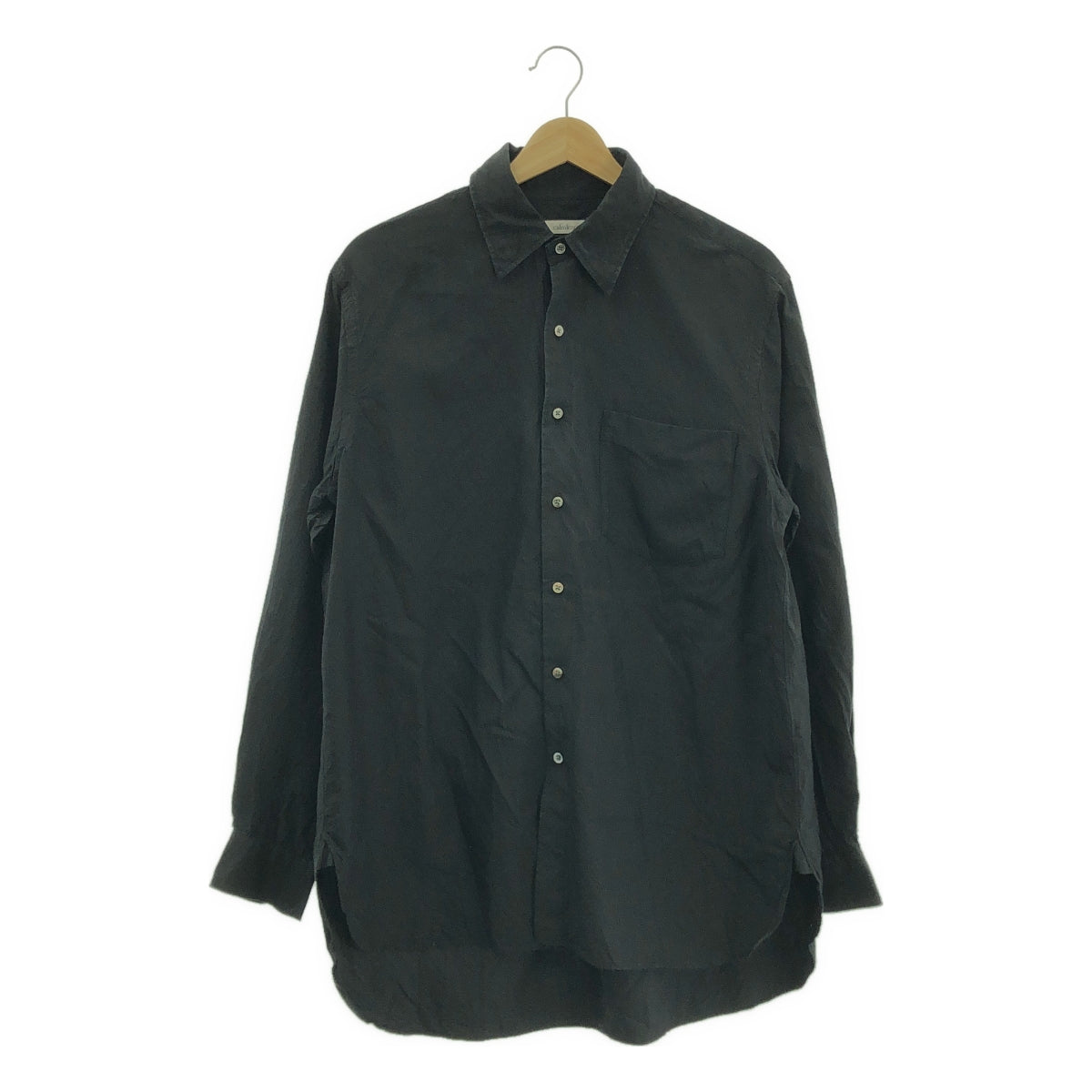 calmlence / カームレンス | REGULAR COLLAR SHIRT シルク シャツ | 1 | メンズ