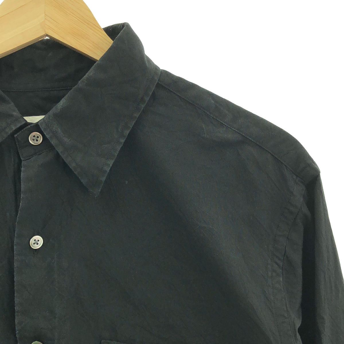 calmlence / カームレンス | REGULAR COLLAR SHIRT シルク シャツ | 1 | メンズ