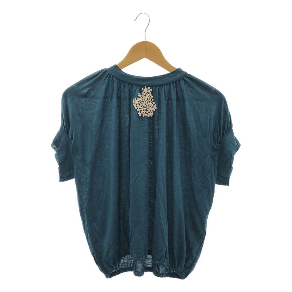 mina perhonen / ミナペルホネン | calmati キュプラ ギャザー ボリューム カットソー | 38 | レディース