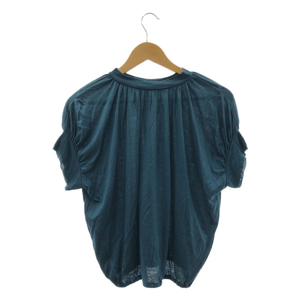 mina perhonen / ミナペルホネン | calmati キュプラ ギャザー ボリューム カットソー | 38 | レディース