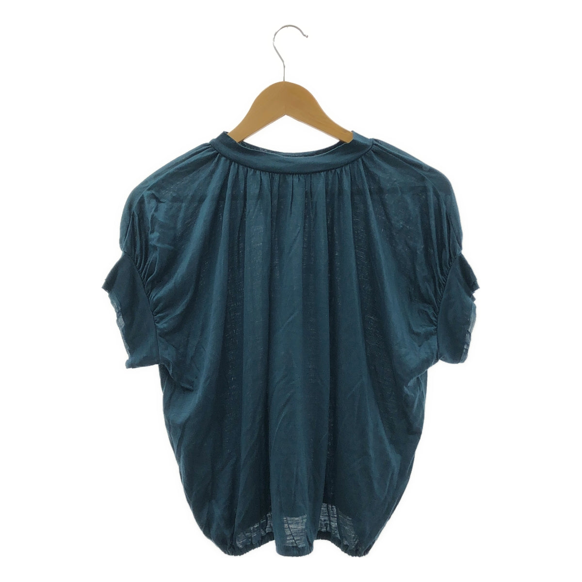 mina perhonen / ミナペルホネン | calmati キュプラ ギャザー ボリューム カットソー | 38 | レディース