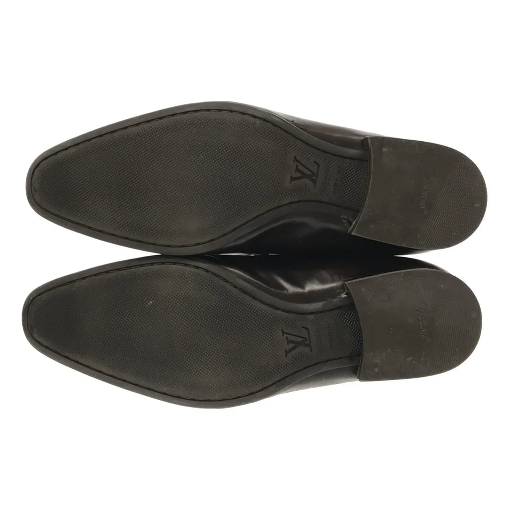 Louis Vuitton / ルイヴィトン | メダリオン レースアップ  レザー ドレスシューズ / 革靴 | 6 1/2 | ダークブラウン | メンズ