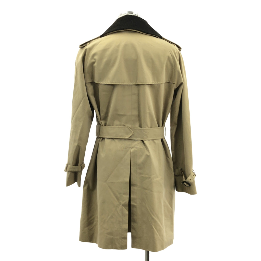 MACKINTOSH / マッキントッシュ | 着脱可シャギーカラー ベルテッド トレンチコート / ロゴ総裏地 | 40 | ベージュ | メンズ