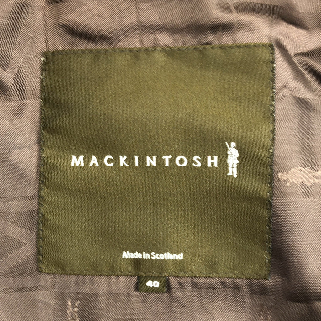 MACKINTOSH / マッキントッシュ | 着脱可シャギーカラー ベルテッド トレンチコート / ロゴ総裏地 | 40 | ベージュ | メンズ