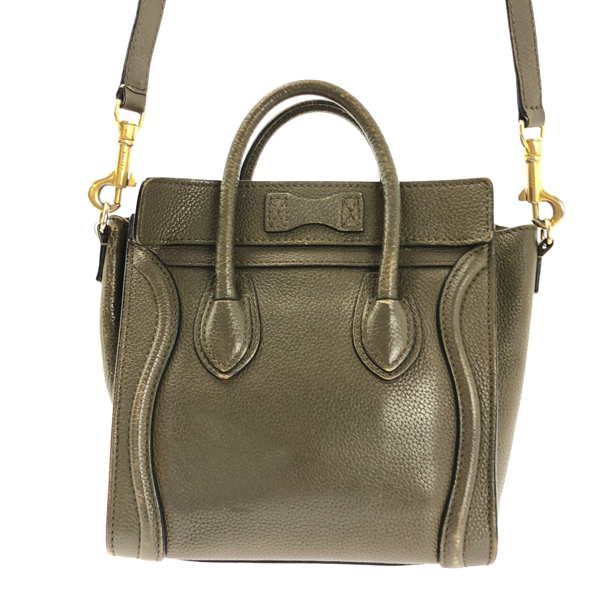 CELINE / セリーヌ | ナノショッパー レザー 2way ショルダーバッグ | ブラウン | レディース