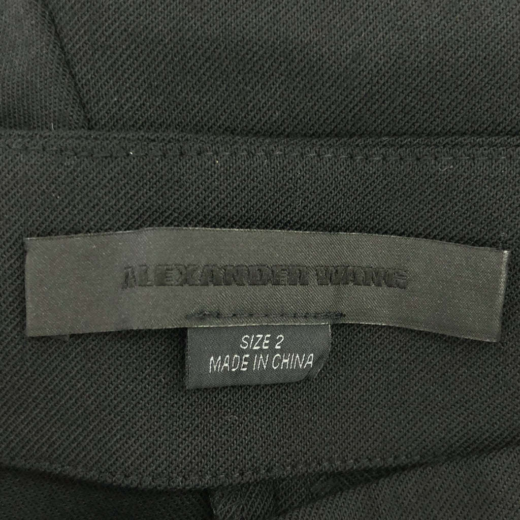 ALEXANDER WANG / アレキサンダーワン | サイドジップ テーパードパンツ | 2 | ブラック | レディース