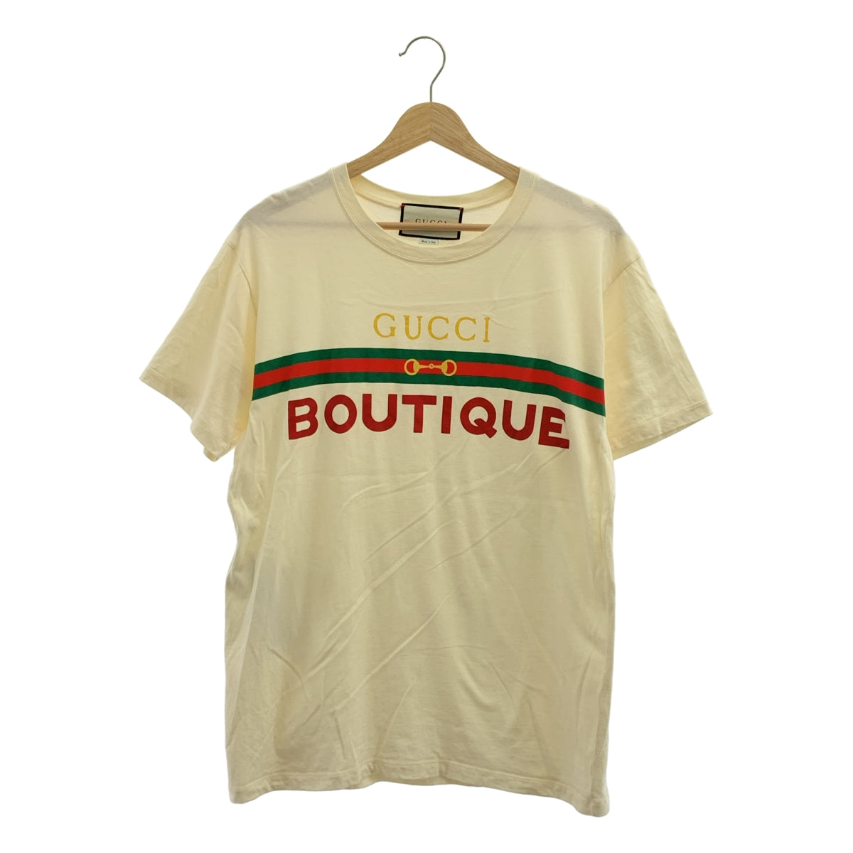 GUCCI / グッチ | BOUTIQUE ウェブライン ロゴプリント Tシャツ | XS | メンズ