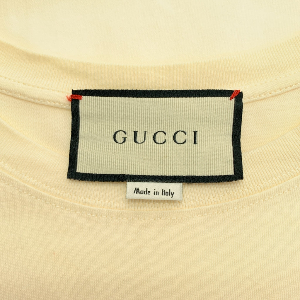 GUCCI / グッチ | BOUTIQUE ウェブライン ロゴプリント Tシャツ | XS | メンズ